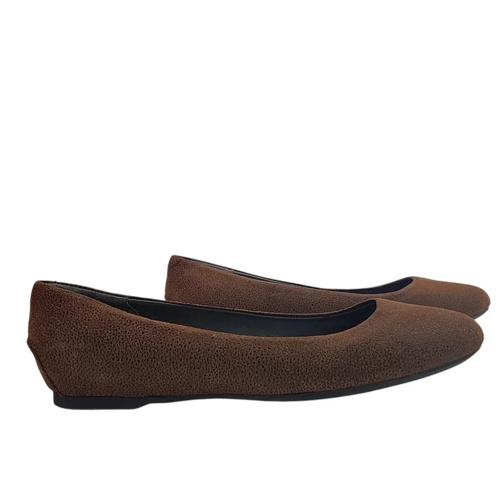 SAS Brown Lacey Slip On Loafers Womens 9W